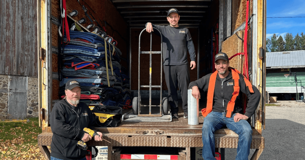 Meet the Deluxe Moving team: Rick, George and Lenny.