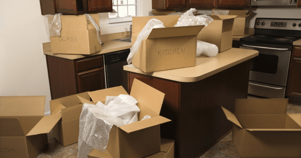 Unpacking Kitchen